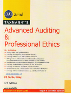 Taxmann's Advanced Auditing & Professional Ethics (CA-Final) by Pankaj Garg [New Syllabus]