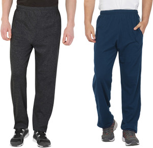 Fflirtygo Striped Men Blue, Grey Track Pants