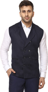 JIHUZUR Solid Men Waistcoat
