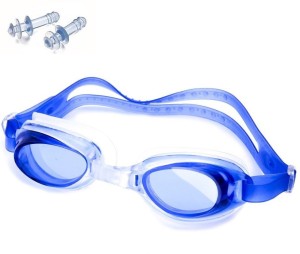 THE MORNING PLAY Kids Silicon Swimming Goggle Children Non-Fogging Anti UV Eye Protection BLUE Swimming Goggles