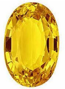 Aurra Stores Yellow Sapphire Stone Original Certified Loose Precious Pukhraj Gemstone 6.5 Ratti Stone Ring