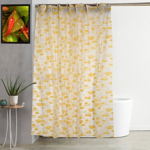 KUBER INDUSTRIES 213 cm (7 ft) PVC (Polyvinyl Chloride) Shower Curtain Single Curtain