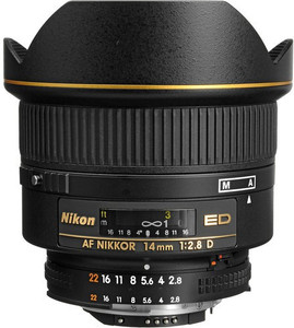 NIKON AF Nikkor 14mm f/2.8D ED Standard Prime Lens - NIKON