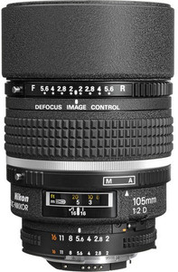 NIKON AF DC-Nikkor 105mm f/2D Standard Prime Lens - NIKON