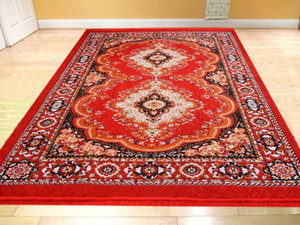 ZIRCONE Red PVC (Polyvinyl Chloride) Carpet