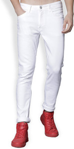 LOCOMOTIVE Slim Men White Jeans