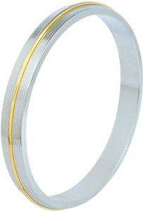 Dzinetrendz Stainless Steel Silver Kada