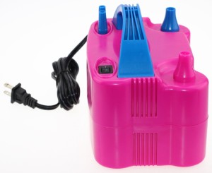 Skys & Ray Pink, Blue electric balloon pump