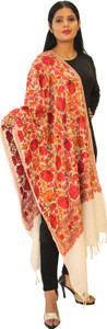 Hautemoda Pashmina, Wool Embroidered Women Shawl