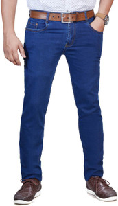 0-DEGREE Skinny Men Blue Jeans