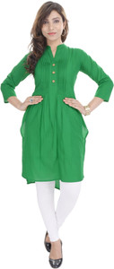 Tactic Women Solid High Low Kurta