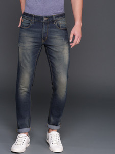 WROGN Regular Men Dark Blue Jeans