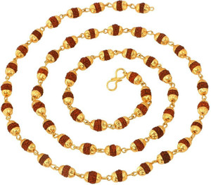 Oceanfashion designer rudrax mala Gold-plated Plated Brass Chain