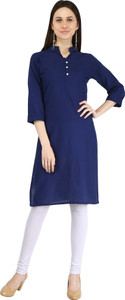 Chichi Women Solid Straight Kurta