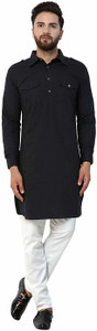 Varmohey Men Solid Pathani Kurta