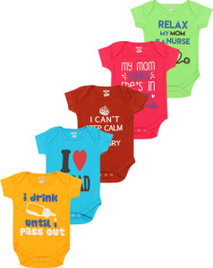 kiddeo Romper For Baby Boys & Baby Girls Printed Pure Cotton