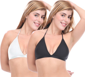 Selfcare Halterneck Bra Women T-Shirt Non Padded Bra