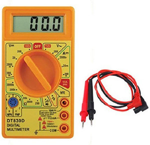 TECHGEAR Digital Multimeter DT-830D LCD AC DC Measuring Multimeter With DT266 AC DC Electrical Ampere Measuring Clamp Meter Digital Multimeter