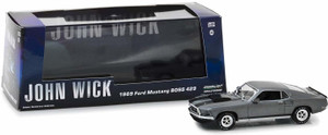 Greenlight 1969 Ford Mustang Boss 429 Gray With Black Stripes John