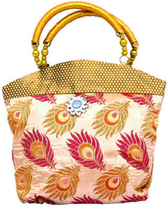 Dms Retail Women Gold Hand-held Bag