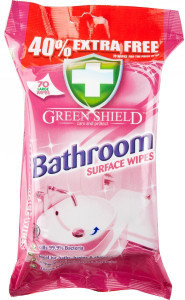 green shield Bathroom Surface Wipes 70's
