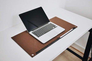 HOUSE OF QUIRK 1 Compartments Felt Laptop Keyboard Mouse Felt Pad
