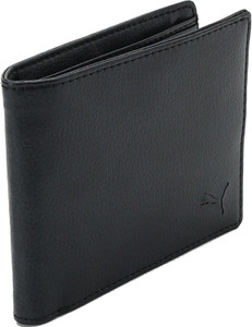 PUMA Men Black Genuine Leather Card Holder