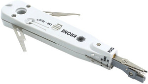 VCELINK Punch Down Tool, Ethernet Krone Tool For RJ45 Socket Cat5/Cat6/Ca7 & Telephone Cable, Impact IDC Network Punch Down Tool With Wire Stripper Combo In Blue - Foto 6