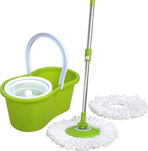 STONE  3-in-1 ライナー付き JSN 360 Degree Easy Floor Cleaning, 2 Refill Head Mop Set Price in