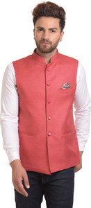 BIS Creations Self Design Men Waistcoat