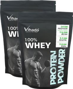 Vihado Nutrition Whey Protein Concentrate 80% Unflavoured - 50g (Pack of 2) Whey Protein