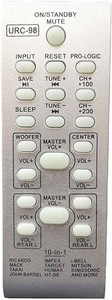 LipiWorld URC-98 10-in-1 Universal Home Theater Remote Control Compatible for  IMPEX Target HUMAX HT-09 I-Bell MITSUN KINGSONIC and More Ricardo Mack John Barrel Remote Controller