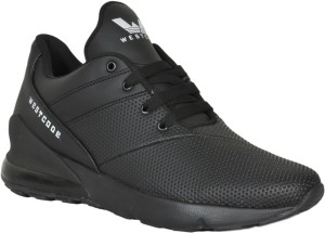 West Code T-270-Full-Black-8 Walking Shoes For Men