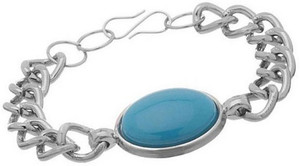 SILVOSWAN Stainless Steel Silver Bracelet