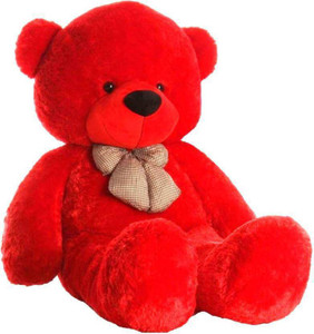 nipiri universe SOFT TOYS Long Soft Lovable hugable Cute small/Giant Big Size Teddy Bear (RED 3 FEET )  - 90 cm
