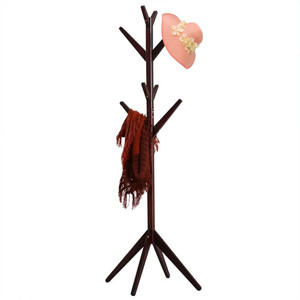 HOUSE OF QUIRK Free Standing Bamboo Tree Shaped Display Coat Rack