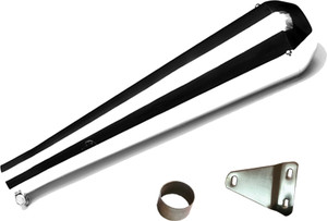 WORDZ Megaphone Glasswool Chrome Exhaust silencer Royal Enfield Continental GT Full Exhaust System