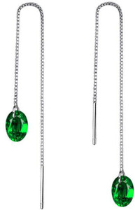 Divastri Stylish Party Wear Designer Range Crystal Dangling Sui Dhaga Threader Earring Crystal Metal Ear Thread