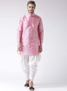 Over Crowd Men Solid Pathani Kurta