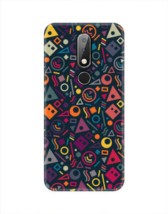 Smutty Back Cover for Nokia 6.1 Plus, TA-1099, TA-1103, TA-1083 - Color Doodle Print