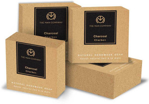 THE MAN COMPANY Chaar Cool Bars (4 Charcoal soap bar)