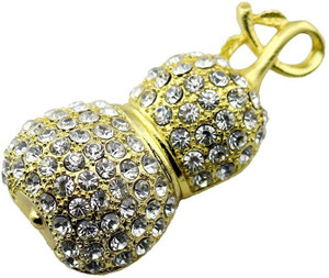 Tobo Diamond Glitter Bottle Shape Flash Drive,Cute Necklace Pen drive. 32 Pen Drive Compatible with Desktop Computer, Television, Laptop USB 2.0 Metal Case
