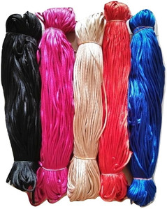 Lovely Arts Collection Multi-Coloured Malai dori Thick Silk Yarn