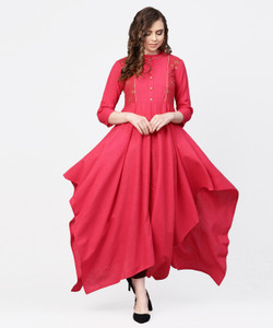 Aasi - House of Nayo Women Solid Asymmetric Kurta