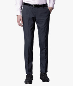 Black Coffee Slim Fit Men Dark Blue Trousers
