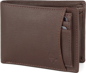 HideChief Men Casual Brown Genuine Leather Wallet