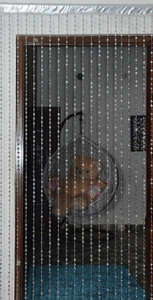 Yutiriti 213.36 cm (7 ft) PVC Room Darkening Door Curtain Single Curtain