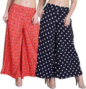 Emeros Regular Fit Women Dark Blue, Orange Trousers