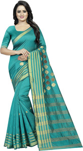 Perfect Wear Embellished Maheshwari Cotton Silk Saree