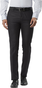 Raymond Slim Fit Men Black Trousers